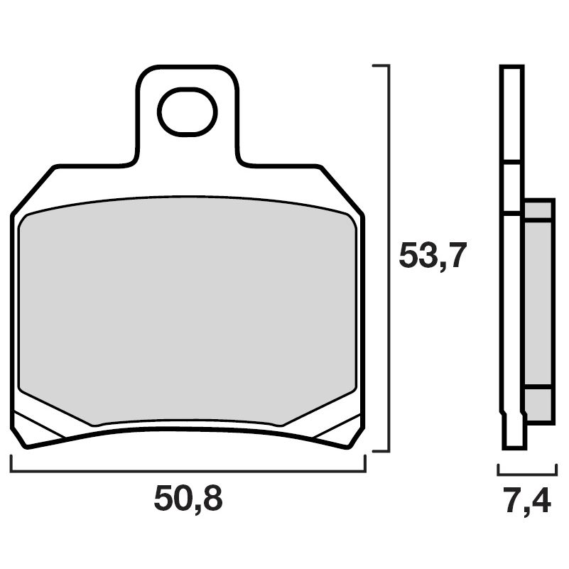 Plaquettes de freins Brembo Organique arrière (Spécial S selon modèle)