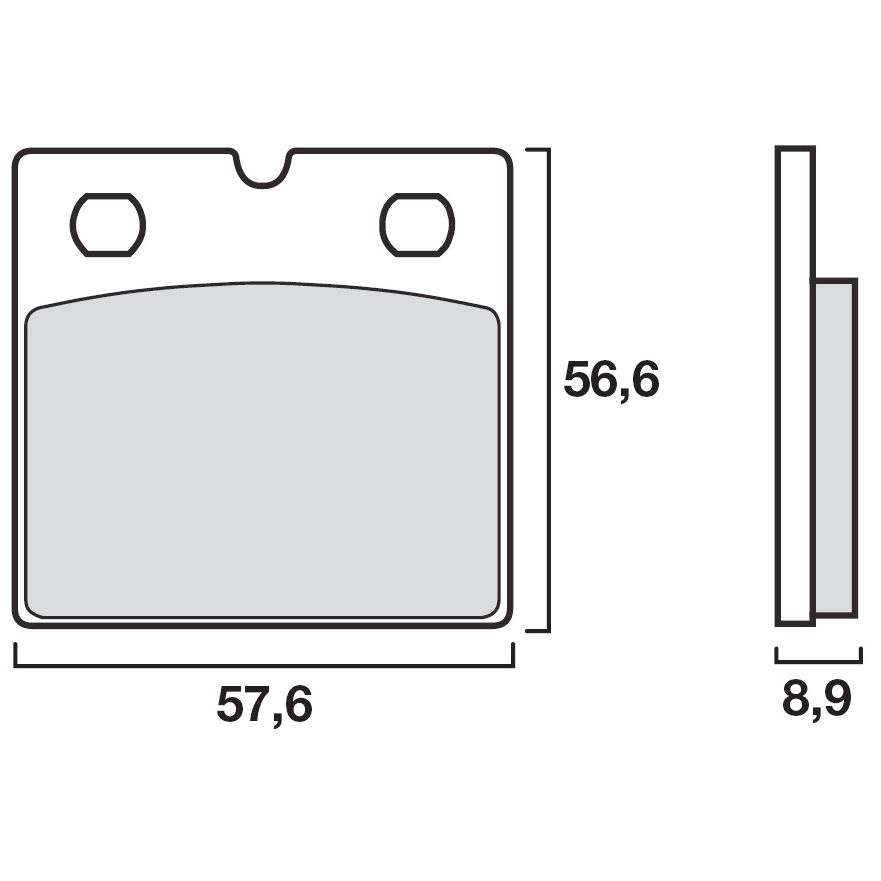 Plaquettes de freins Brembo Organique avant (Spécial ABS selon modèle)