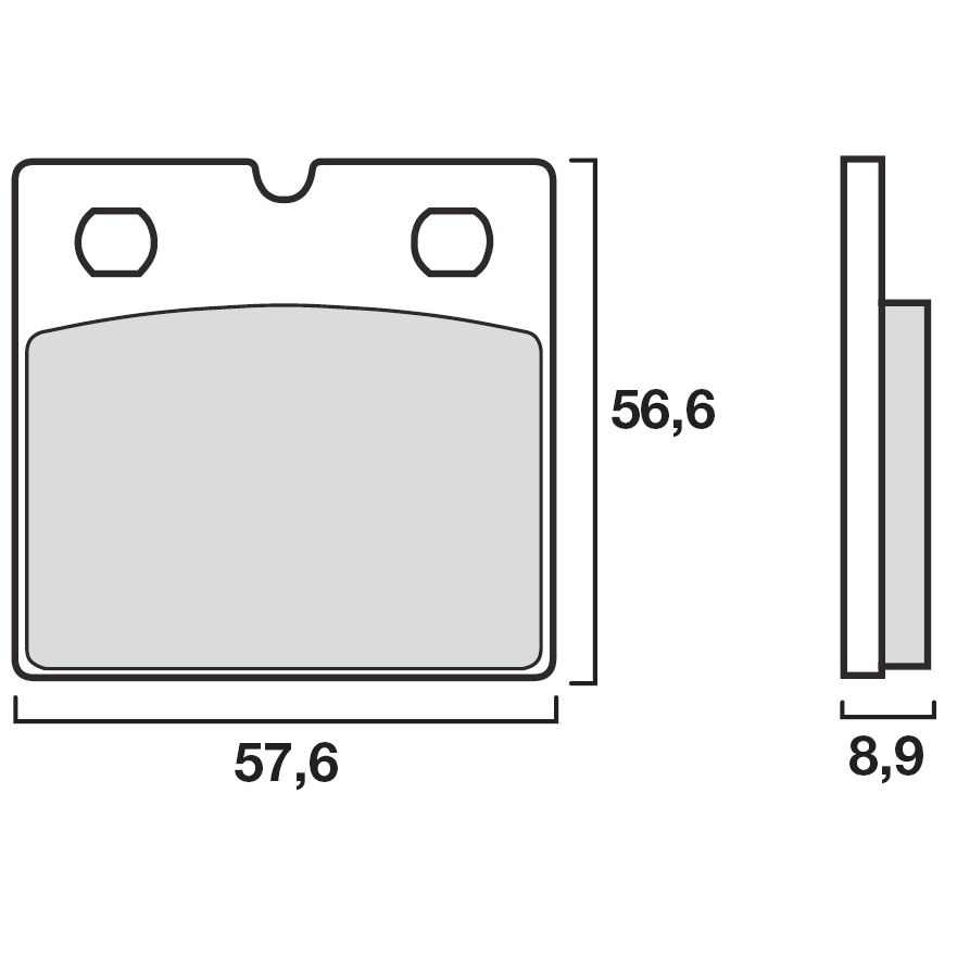 Plaquettes de freins Brembo Sinter Métal Fritté avant (Spécial ABS selon modèle)