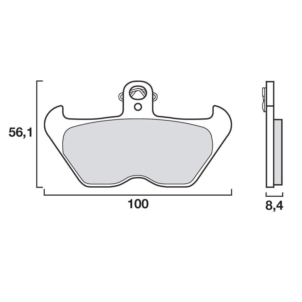 Plaquettes de freins Brembo Organique avant