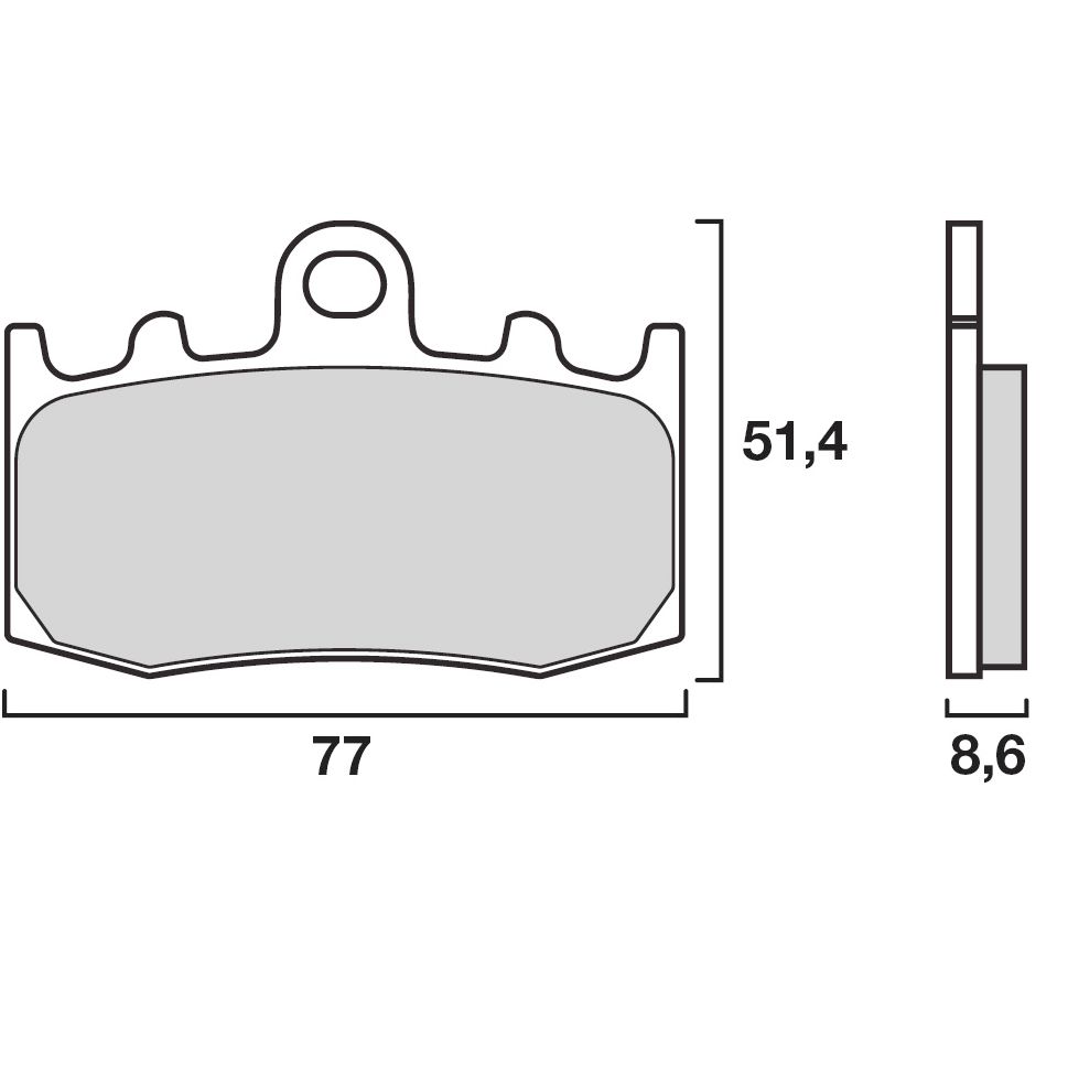 Plaquettes de freins Brembo Organique avant (Spécial ABS selon modèle)