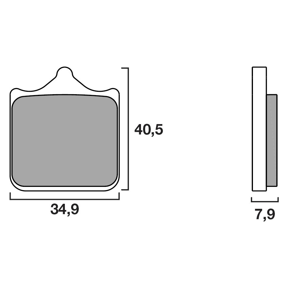 Plaquettes de freins Brembo modéle LA Sinter Métal Fritté Avant