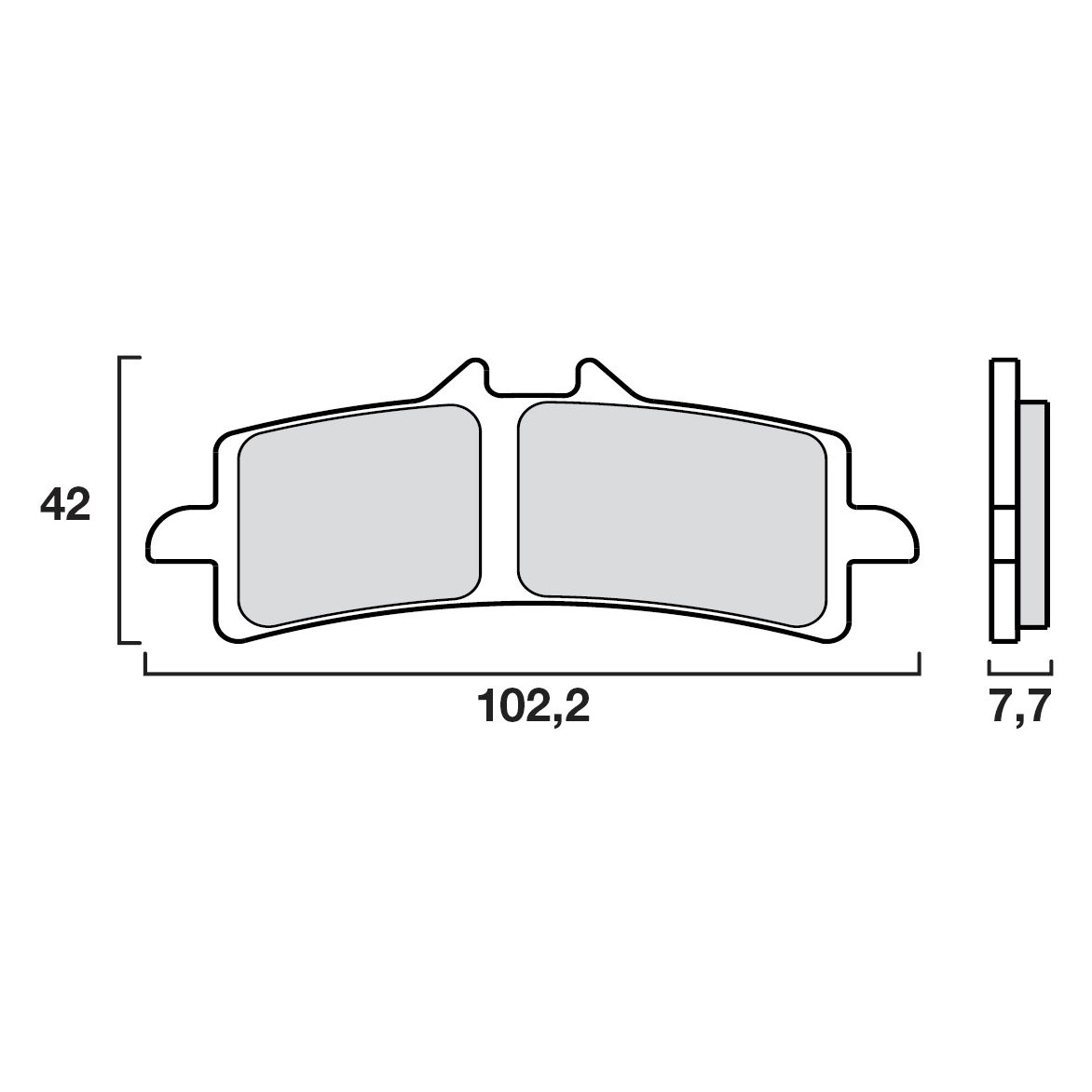 Plaquettes de freins Brembo Sinter Métal Fritté avant