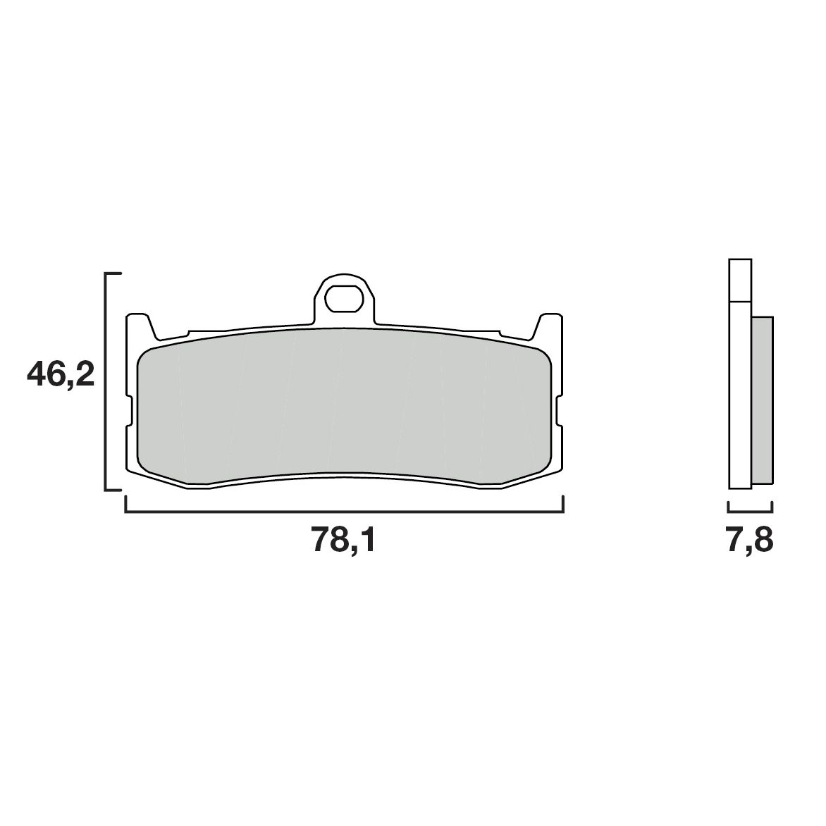 Plaquettes de freins Brembo Sinter Métal Fritté avant