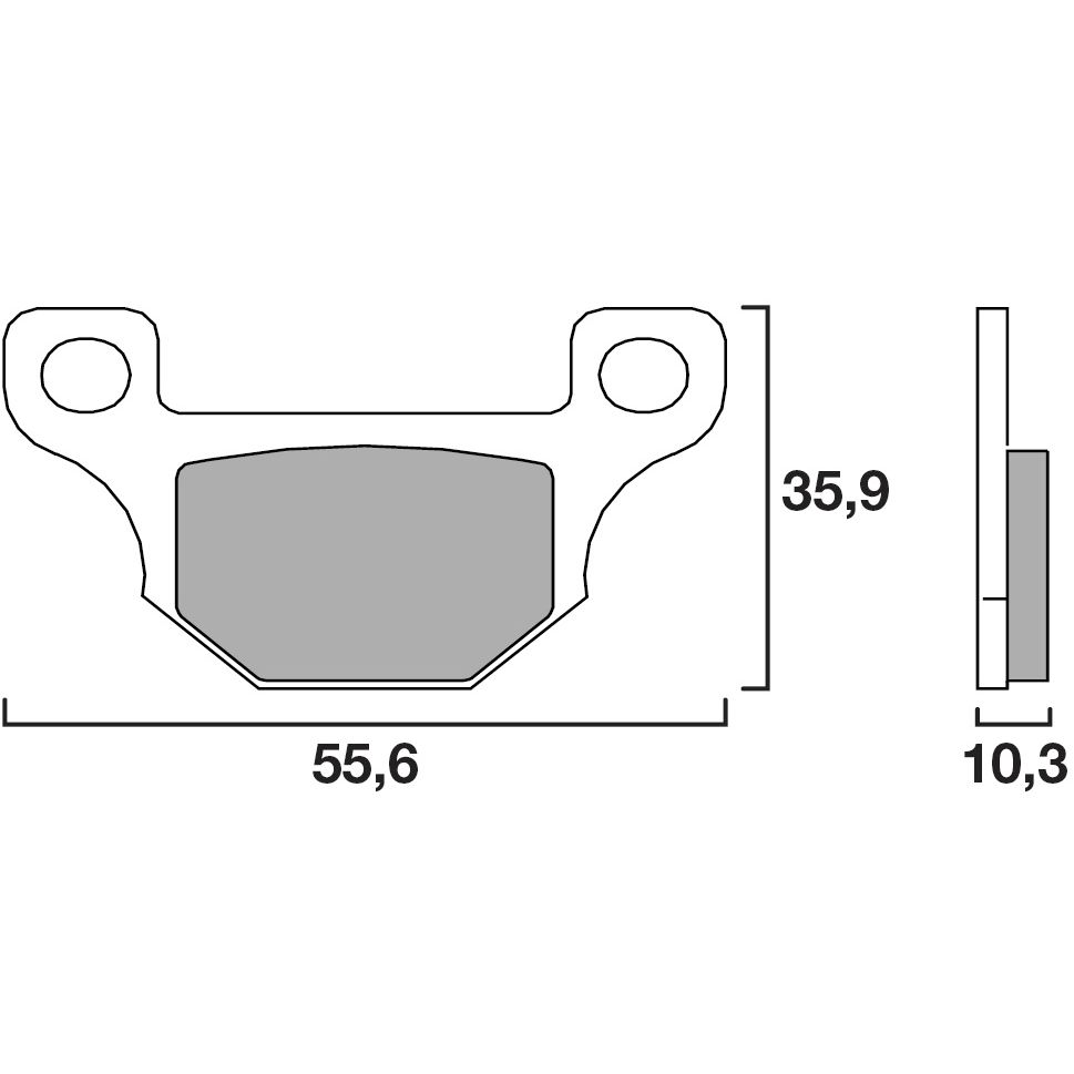 Plaquettes de freins Brembo Organique avant