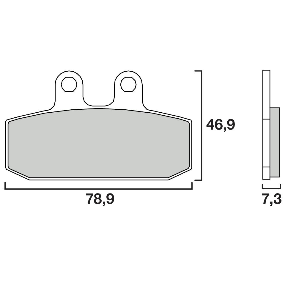 Plaquettes de freins Brembo Organique avant/arrière (selon modèle)