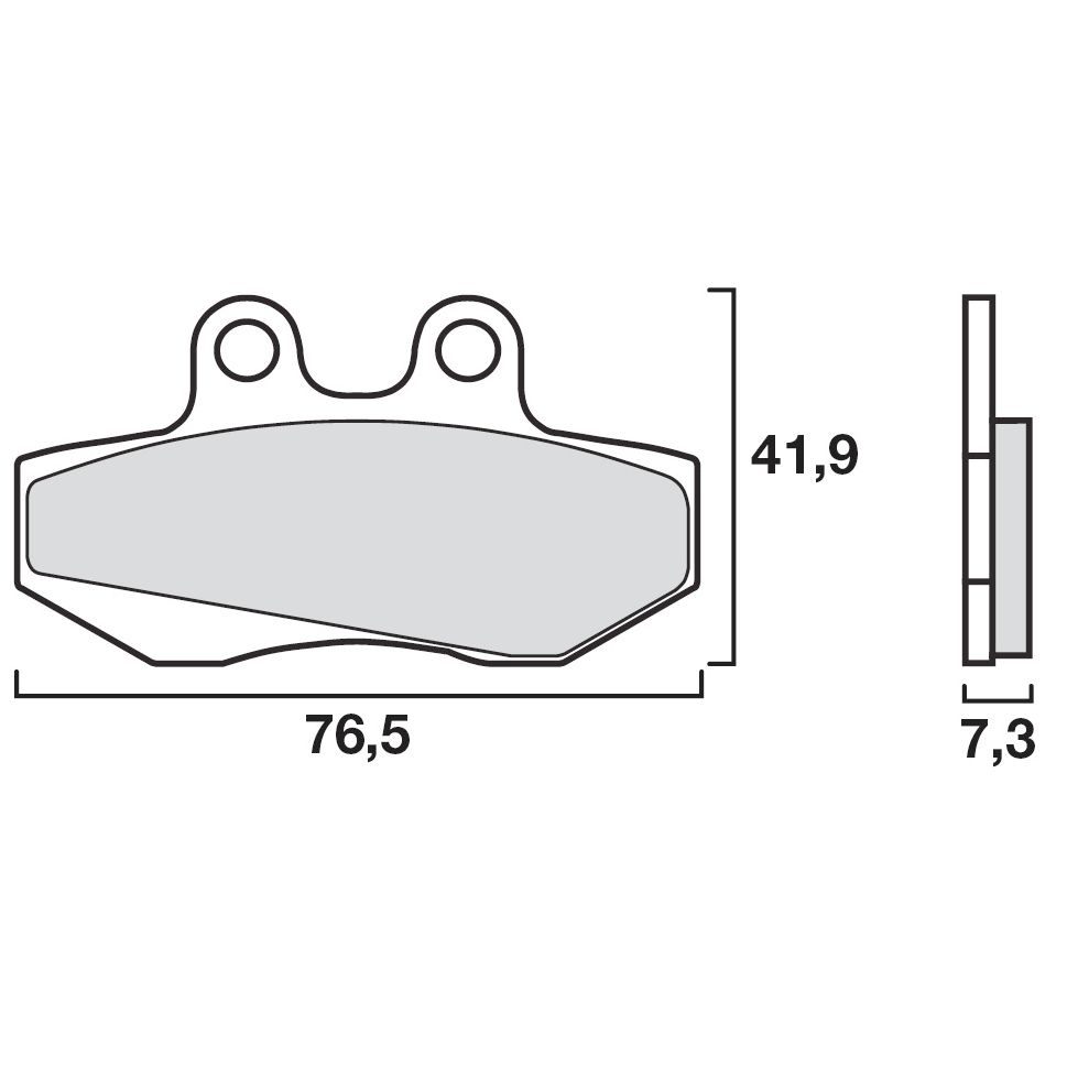 Plaquettes de freins Brembo Organique avant
