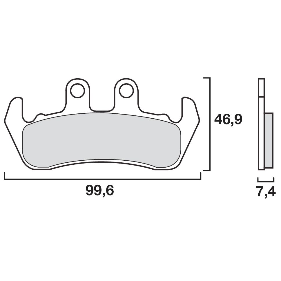 Plaquettes de freins Brembo Organique avant