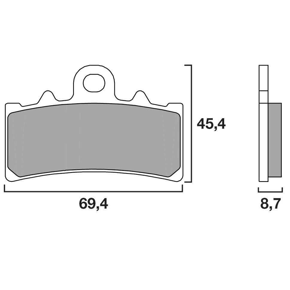 Plaquettes de freins Brembo Sinter Métal Fritté avant