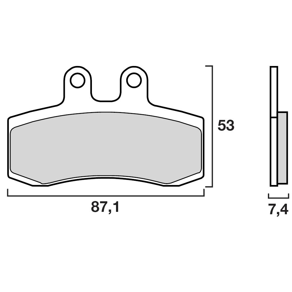 Plaquettes de freins Brembo Organique avant