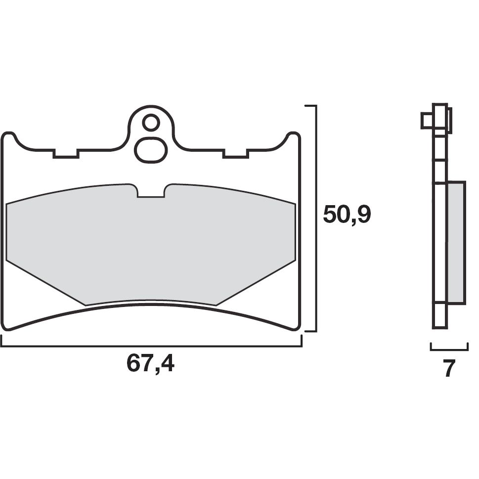Plaquettes de freins Brembo Sinter Métal Fritté sport avant
