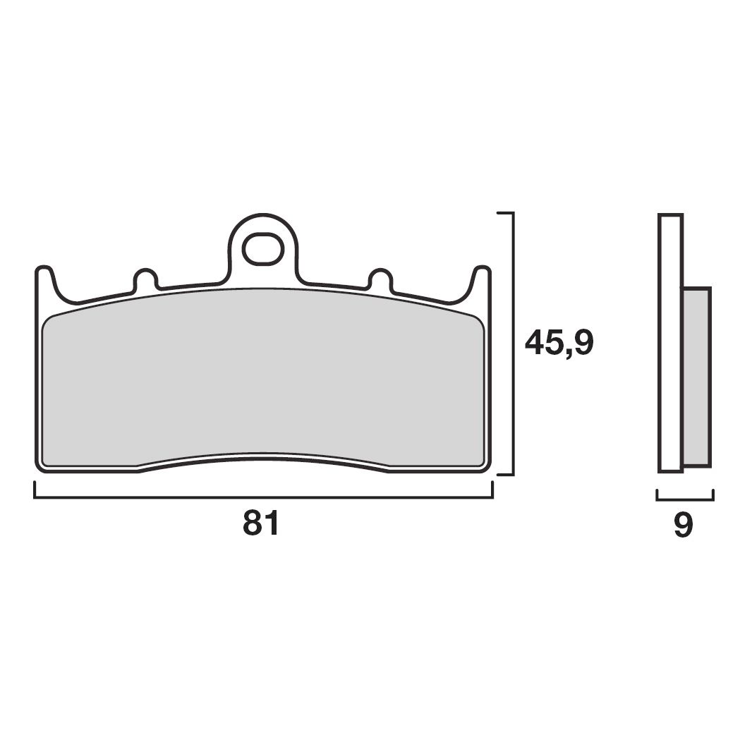 Plaquettes de freins Brembo Sinter Métal Fritté sport avant