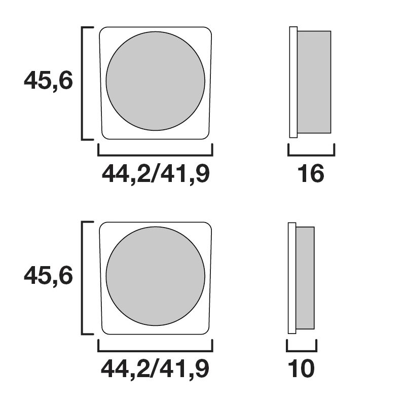 Plaquettes de freins Brembo Organique avant