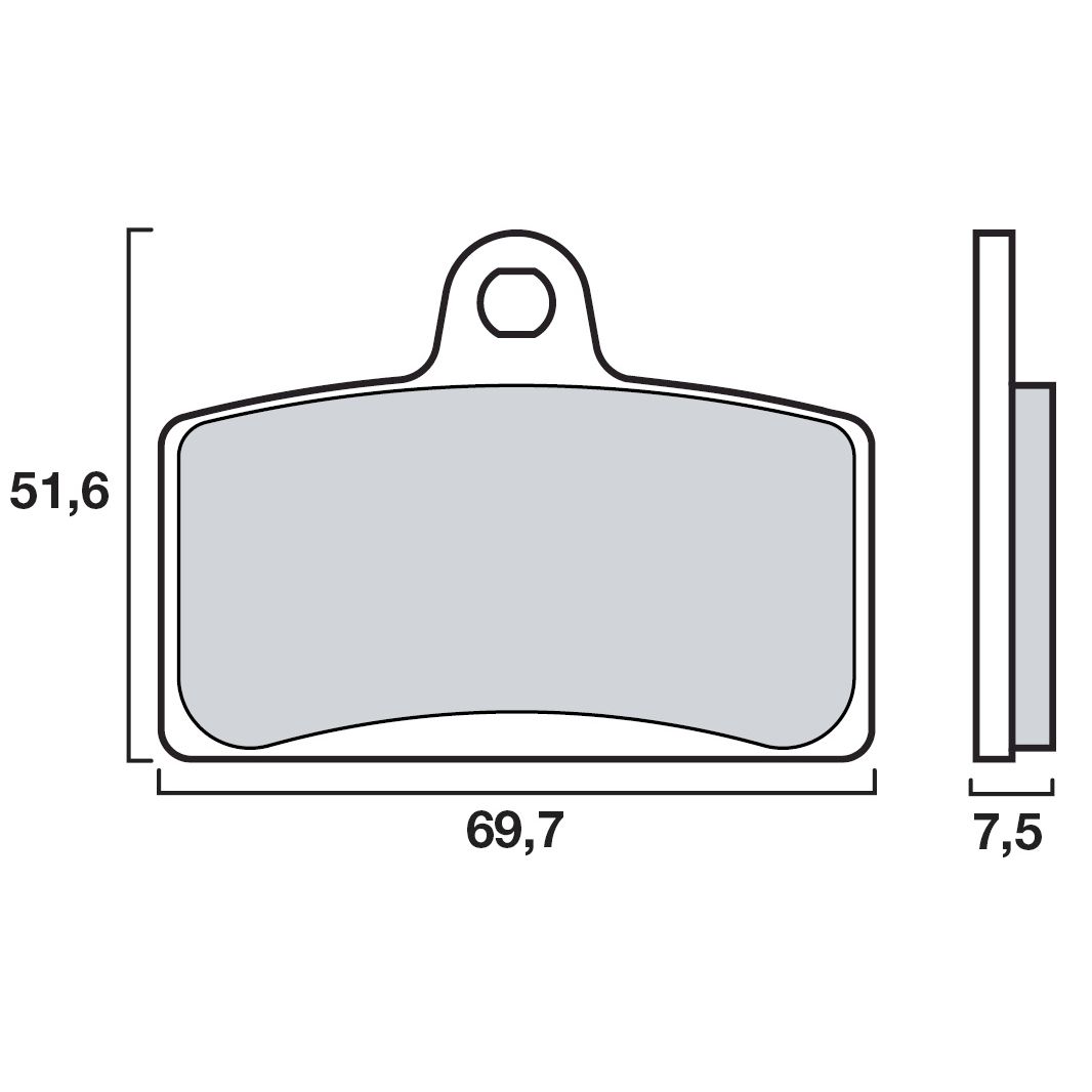 Plaquettes de freins Brembo Sinter Métal Fritté avant