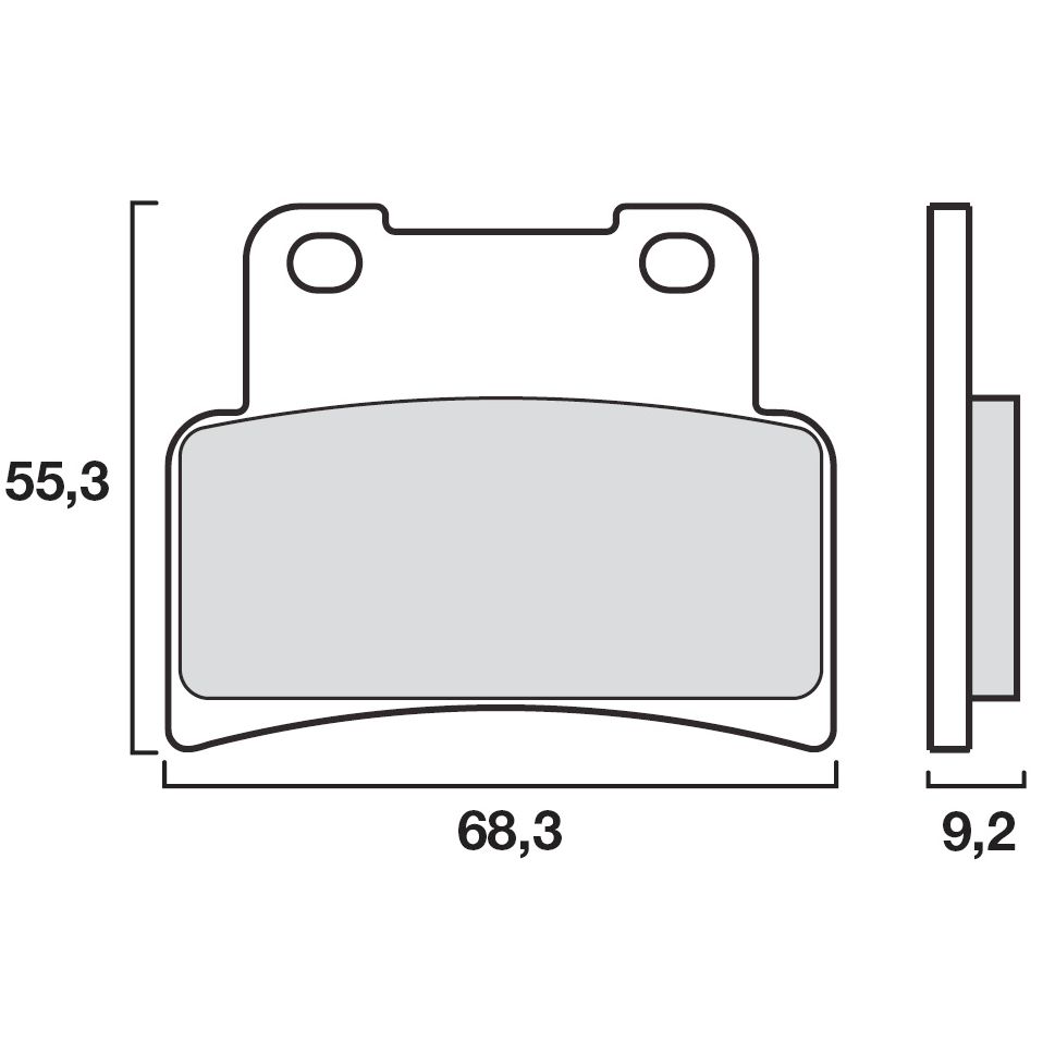 Plaquettes de freins Brembo Sinter Métal Fritté avant