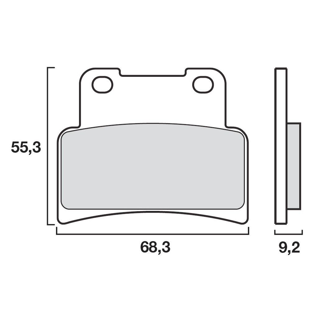 Plaquettes de freins Brembo Sinter Métal Fritté sport avant