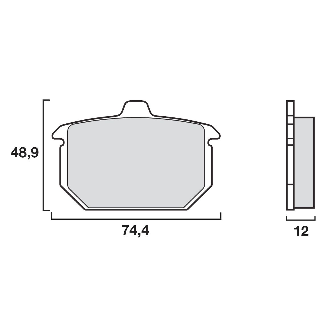 Plaquettes de freins Brembo Organique arrière
