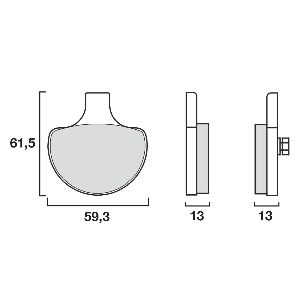 Plaquettes de freins Brembo Organique avant