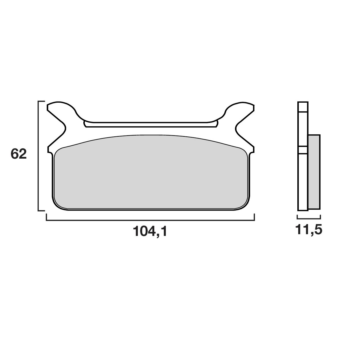 Plaquettes de freins Brembo Organique arrière