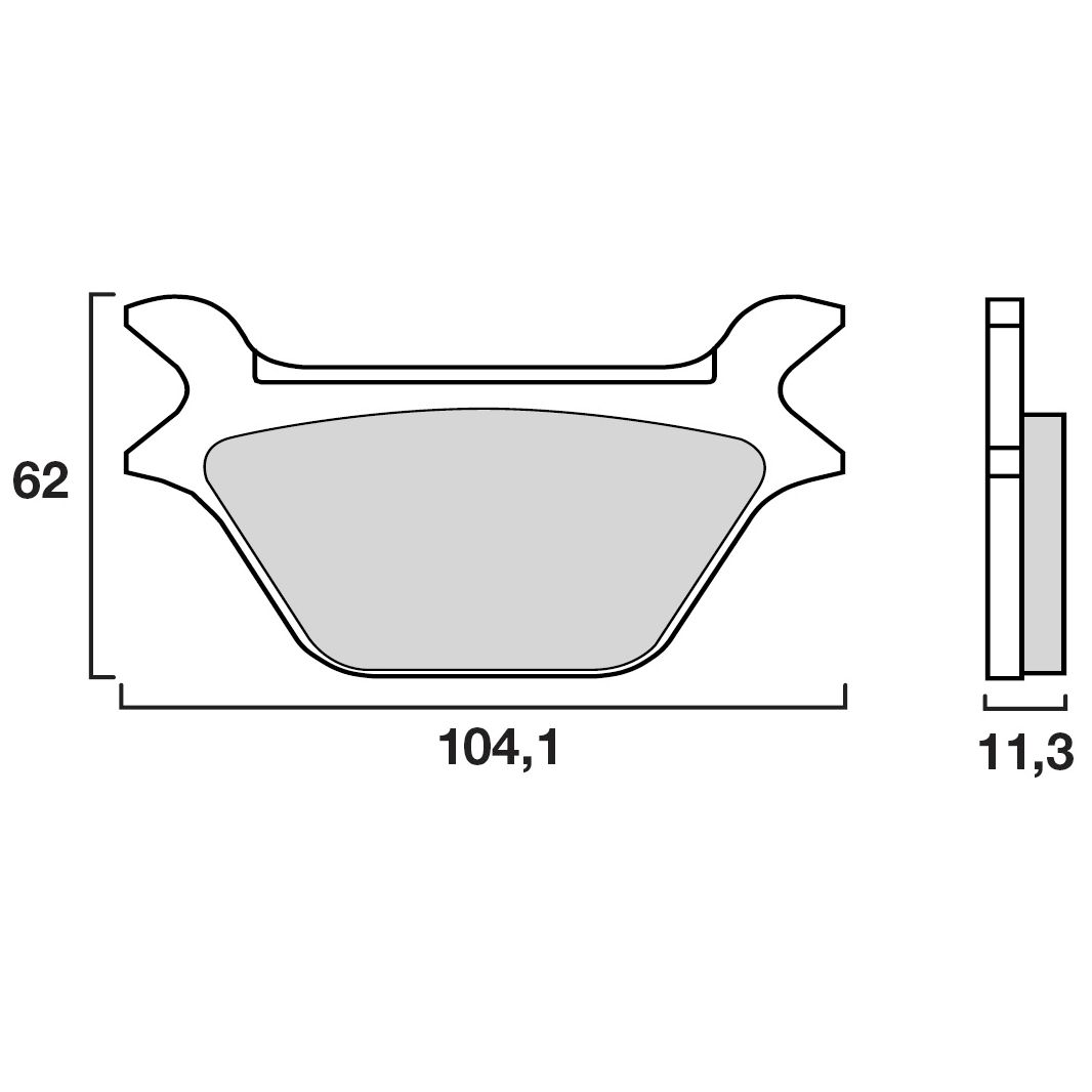 Plaquettes de freins Brembo Organique arrière