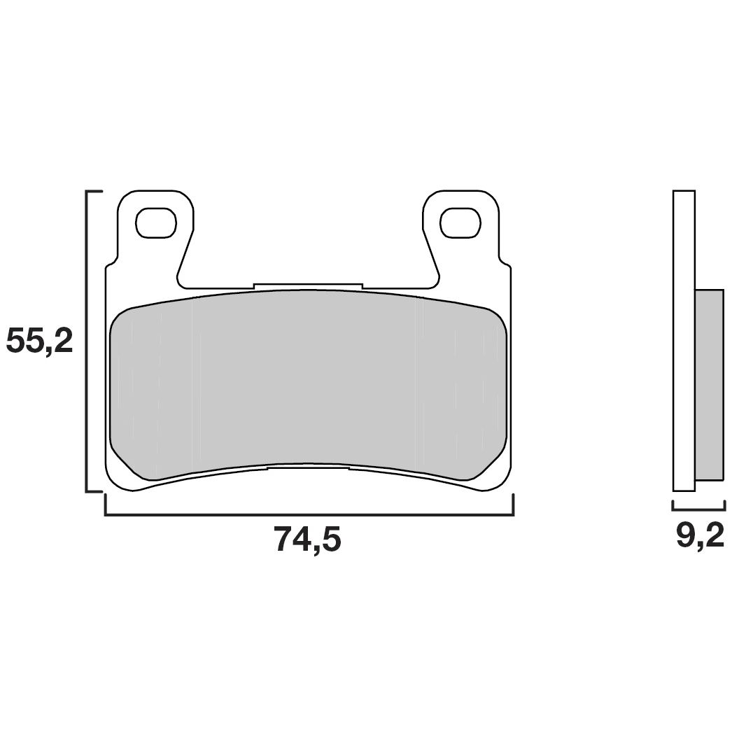 Plaquettes de freins Brembo Sinter Métal Fritté avant