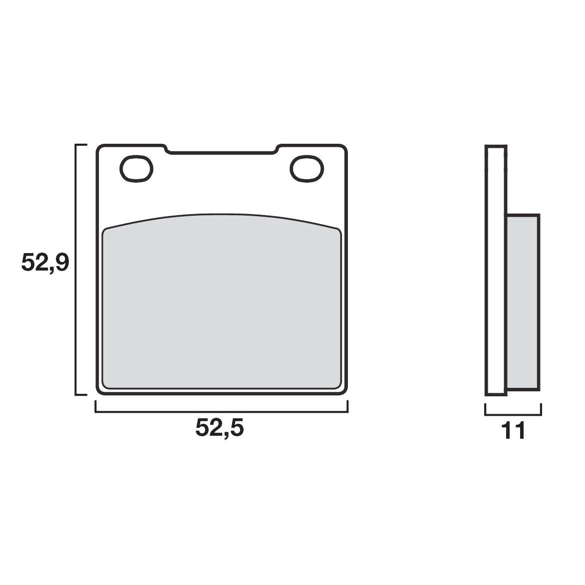 Plaquettes de freins Brembo Organique avant