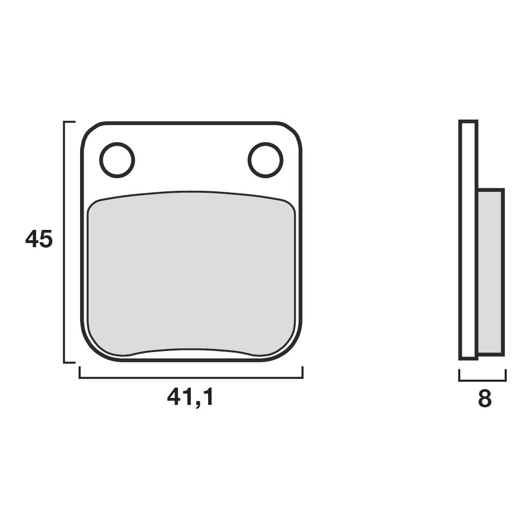 Plaquettes de freins Brembo Sinter Métal Fritté avant (Spécial RS selon modèle)