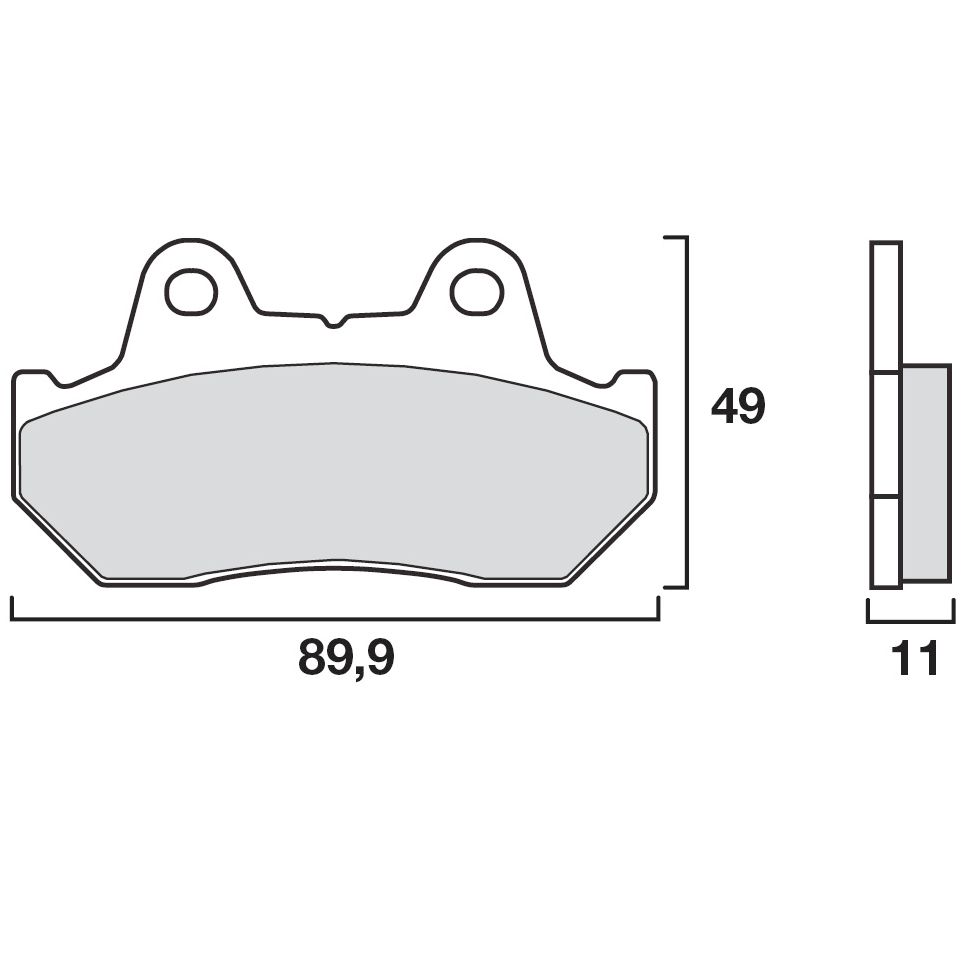 Plaquettes de freins Brembo Sinter Métal Fritté arrière