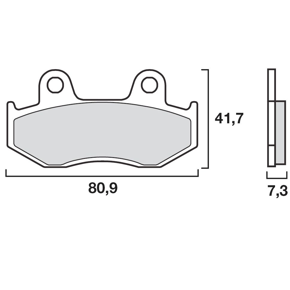 Plaquettes de freins Brembo Sinter Métal Fritté avant