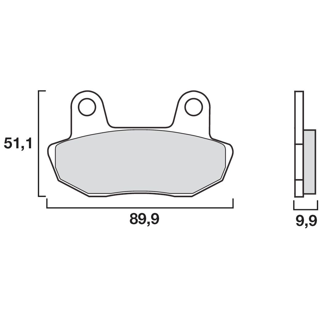 Plaquettes de freins Brembo Organique avant