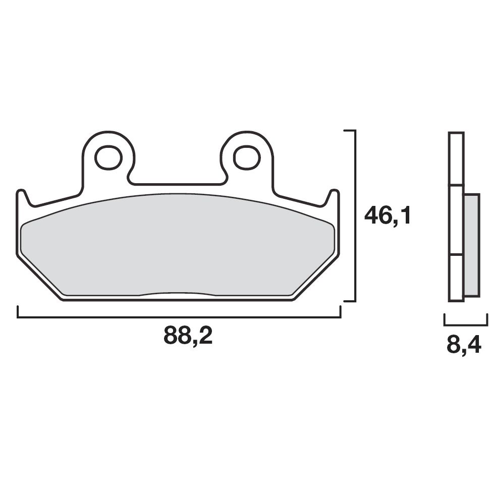 Plaquettes de freins Brembo Sinter Métal Fritté avant