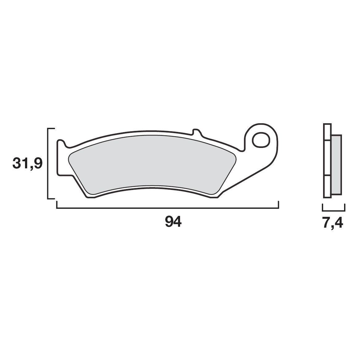 Plaquettes de freins Brembo Sinter Métal Fritté avant