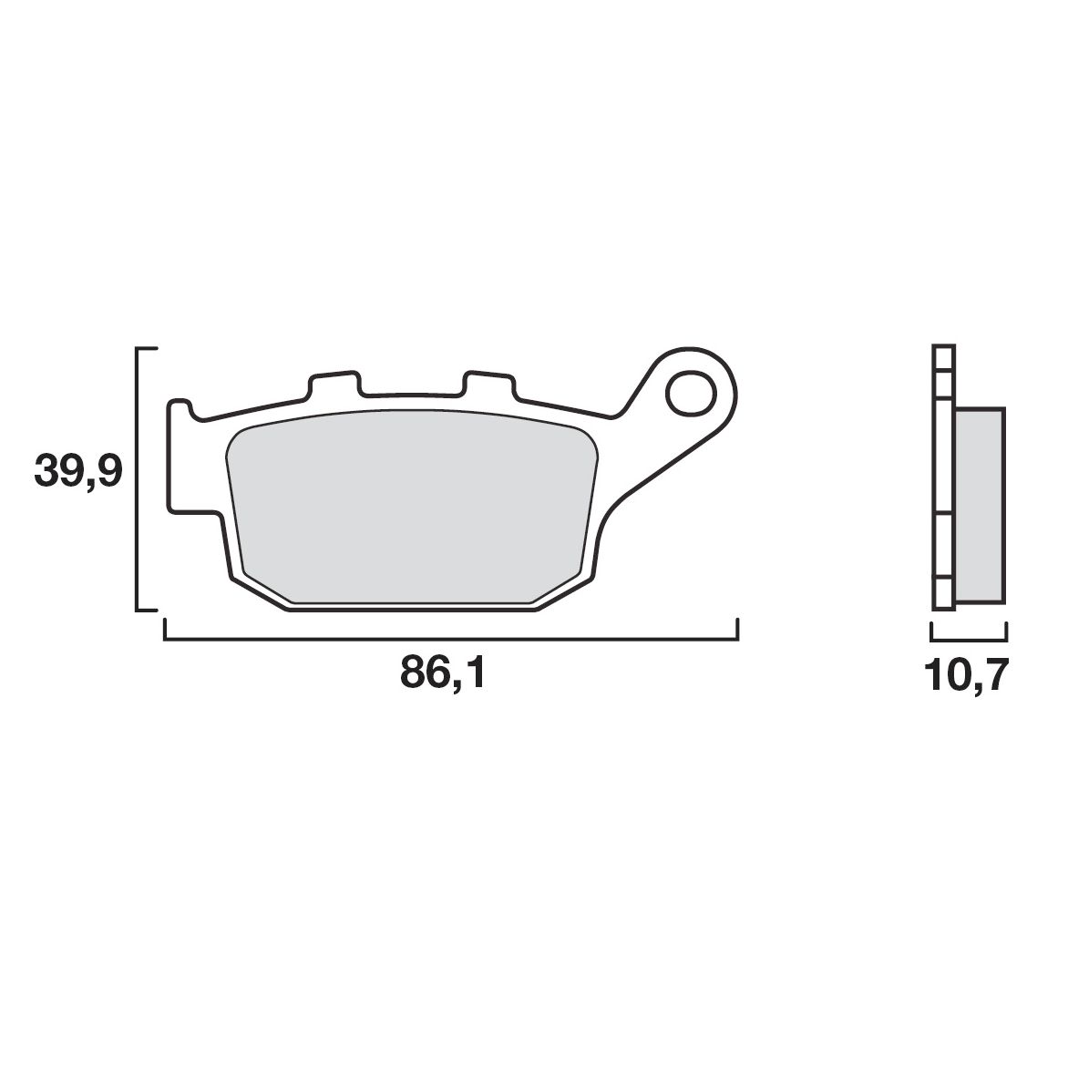 Plaquettes de freins Brembo Sinter Métal Fritté arrière