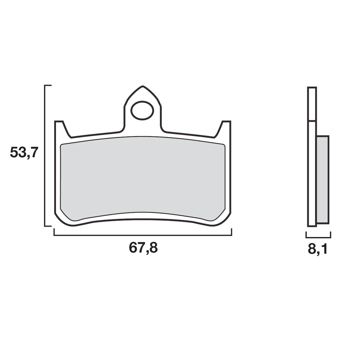 Plaquettes de freins Brembo Racing carbon avant