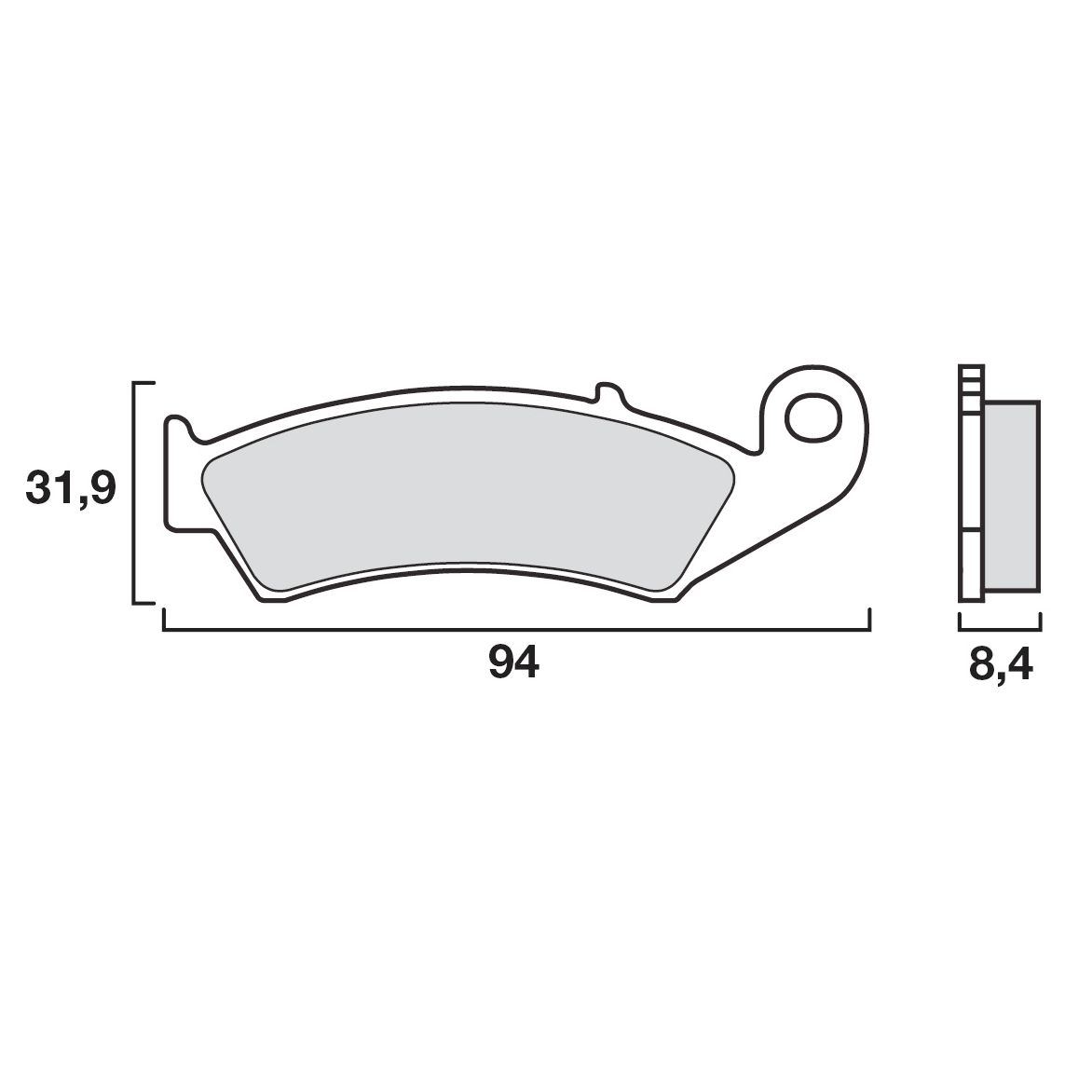 Plaquettes de freins Brembo Organique arrière