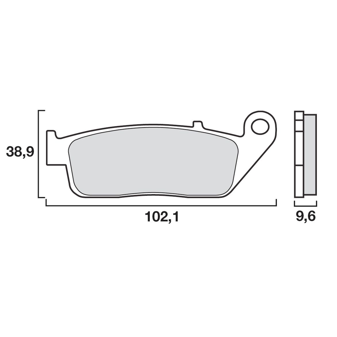 Plaquettes de freins Brembo Organique arrière