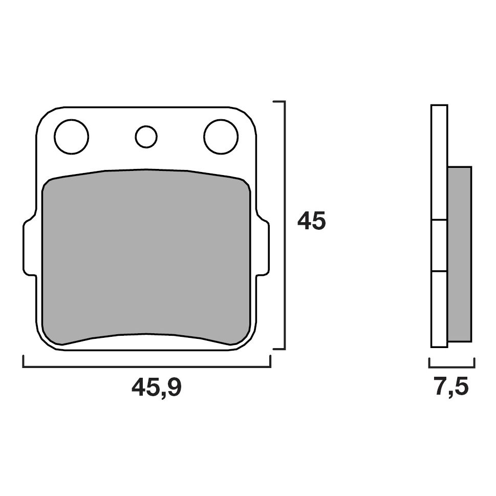 Plaquettes de freins Brembo Sinter Métal Fritté Racing avant/arrière (selon modèle)