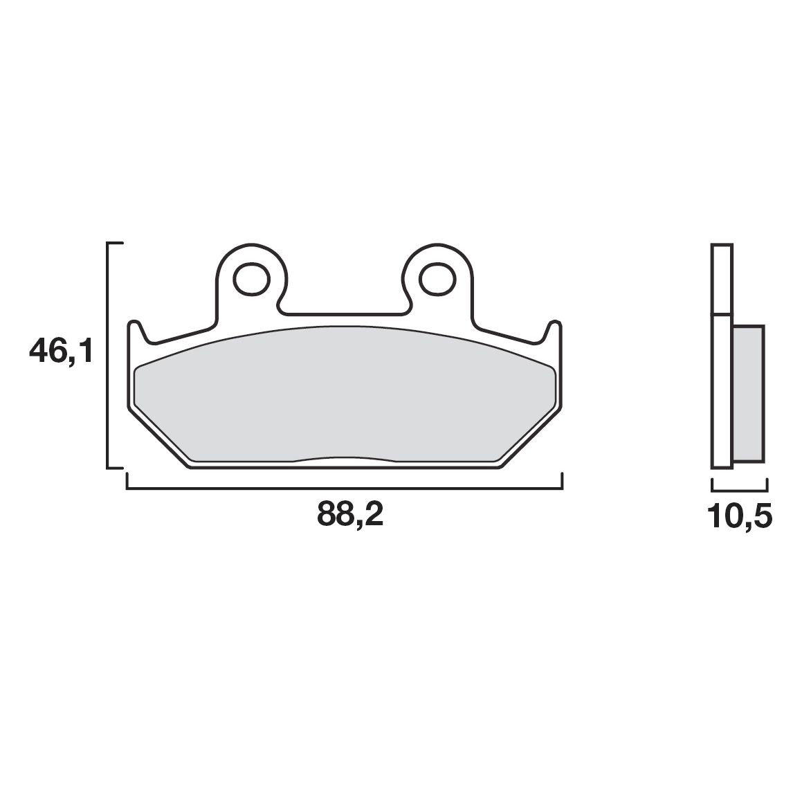 Plaquettes de freins Brembo Sinter Métal Fritté avant