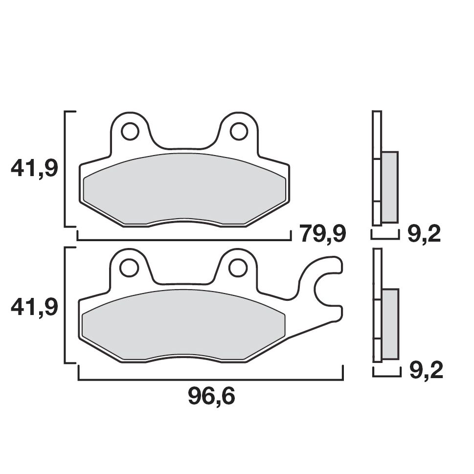 Plaquettes de freins Brembo Organique avant