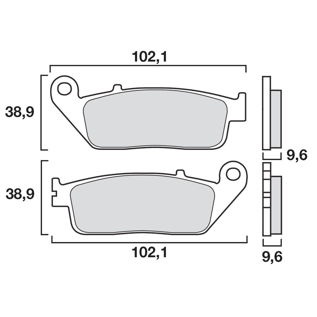 Plaquettes de freins Brembo Sinter Métal Fritté avant