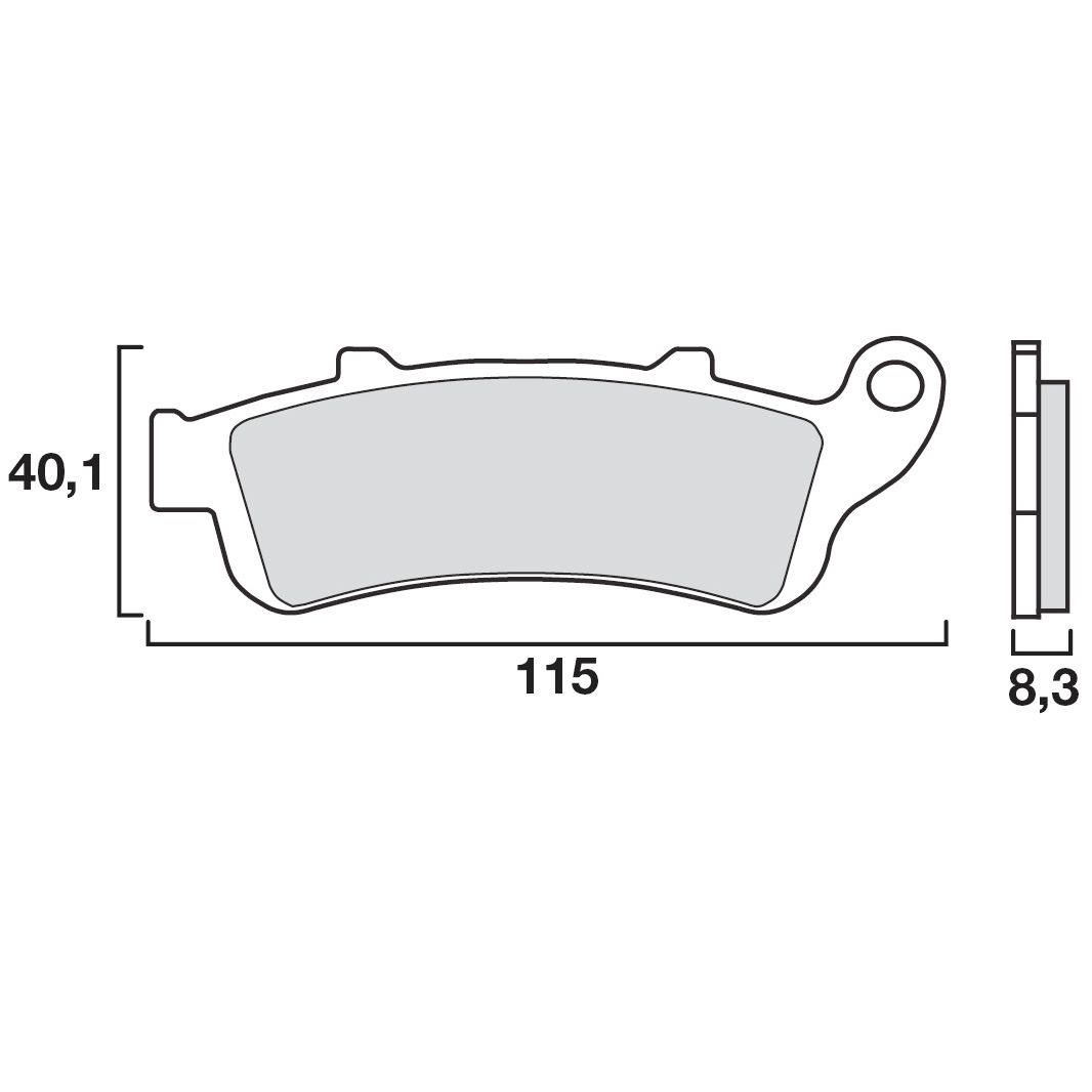 Plaquettes de freins Brembo Sinter Métal Fritté avant