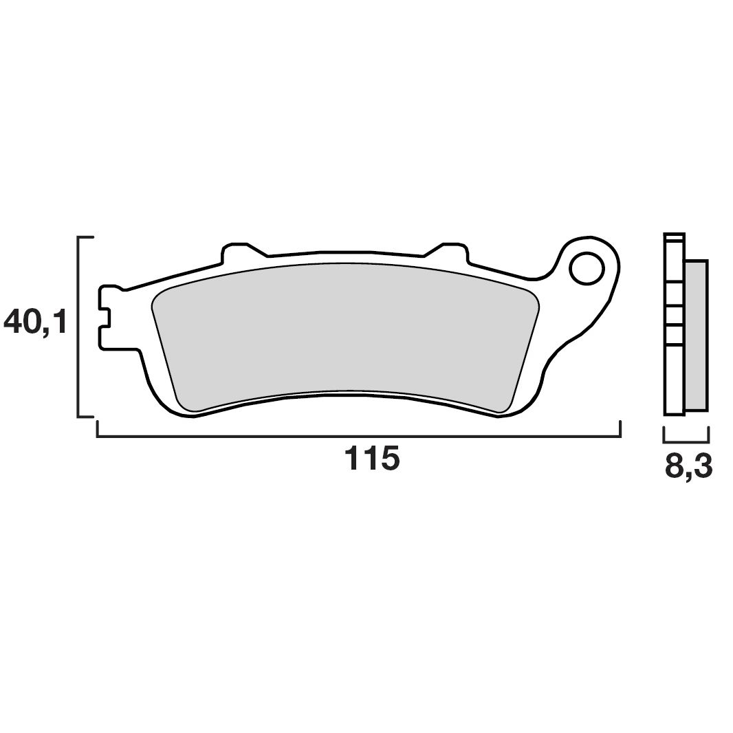 Plaquettes de freins Brembo Sinter Métal Fritté arrière