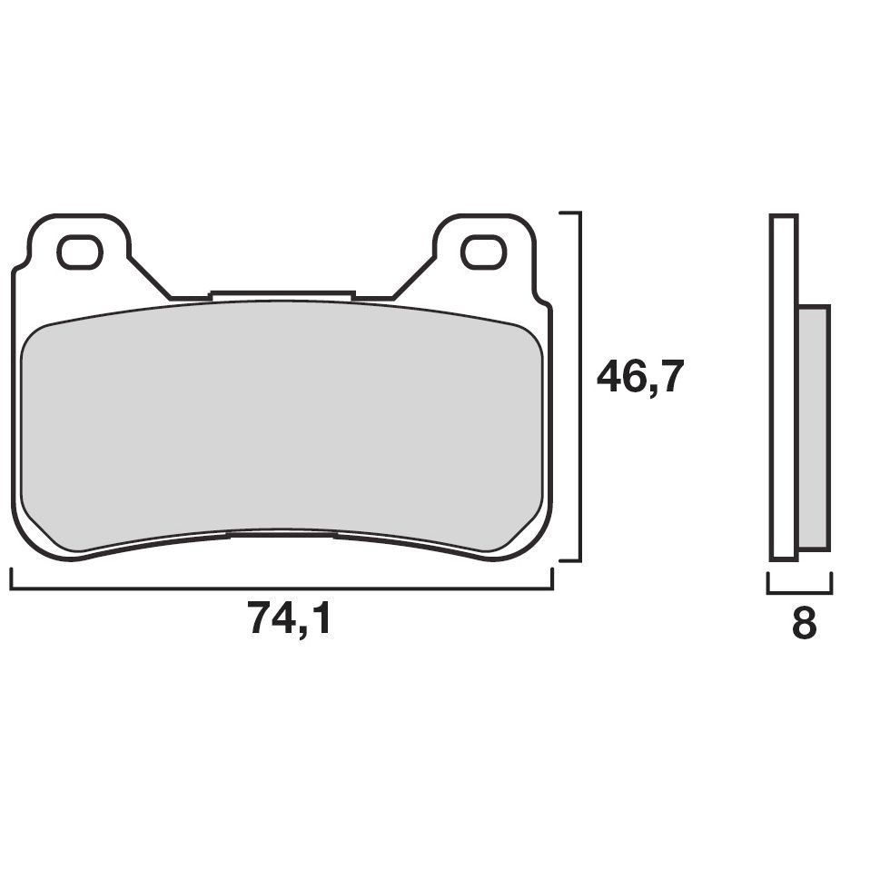 Plaquettes de freins Brembo Sinter Métal Fritté sport avant