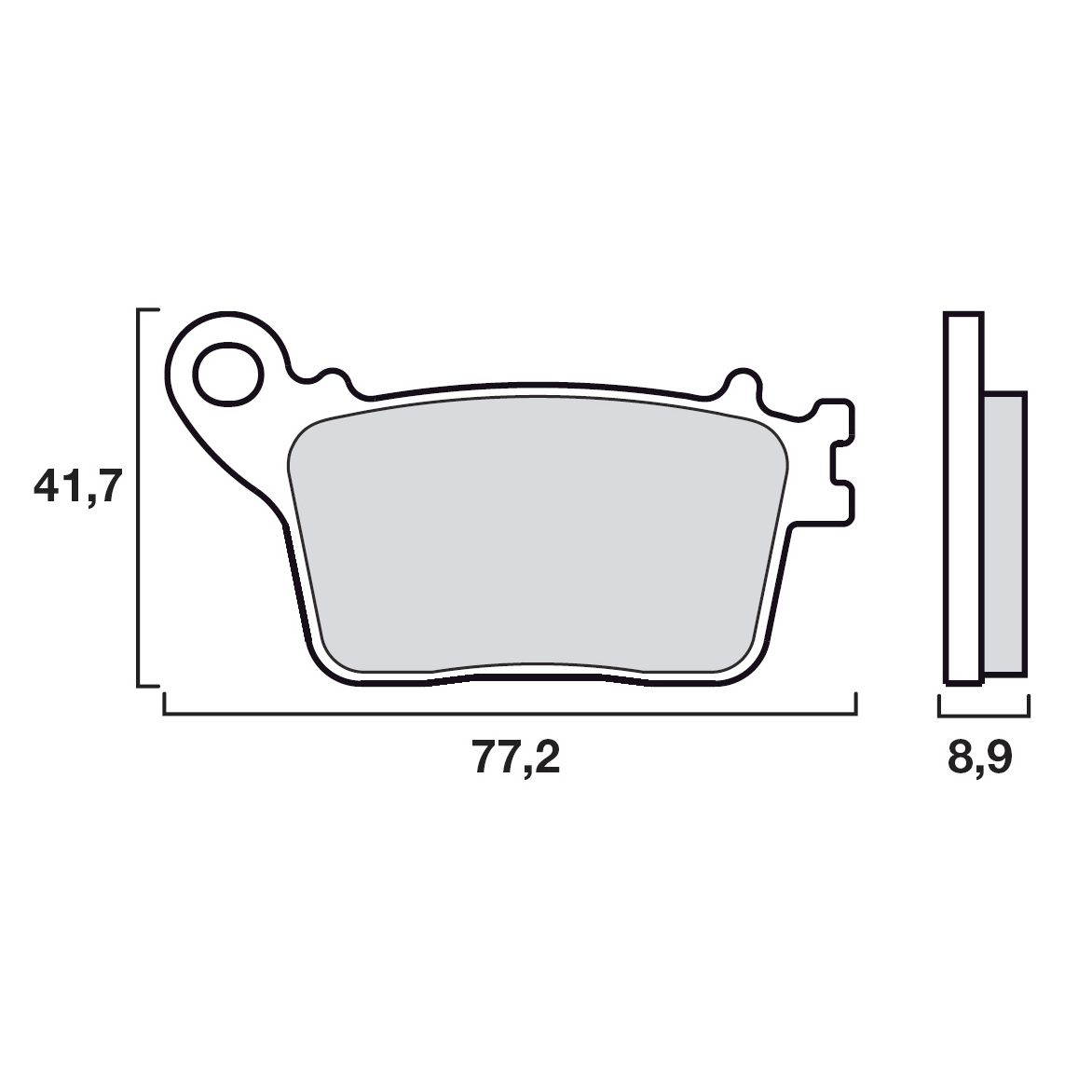 Plaquettes de freins Brembo Sinter Métal Fritté arrière