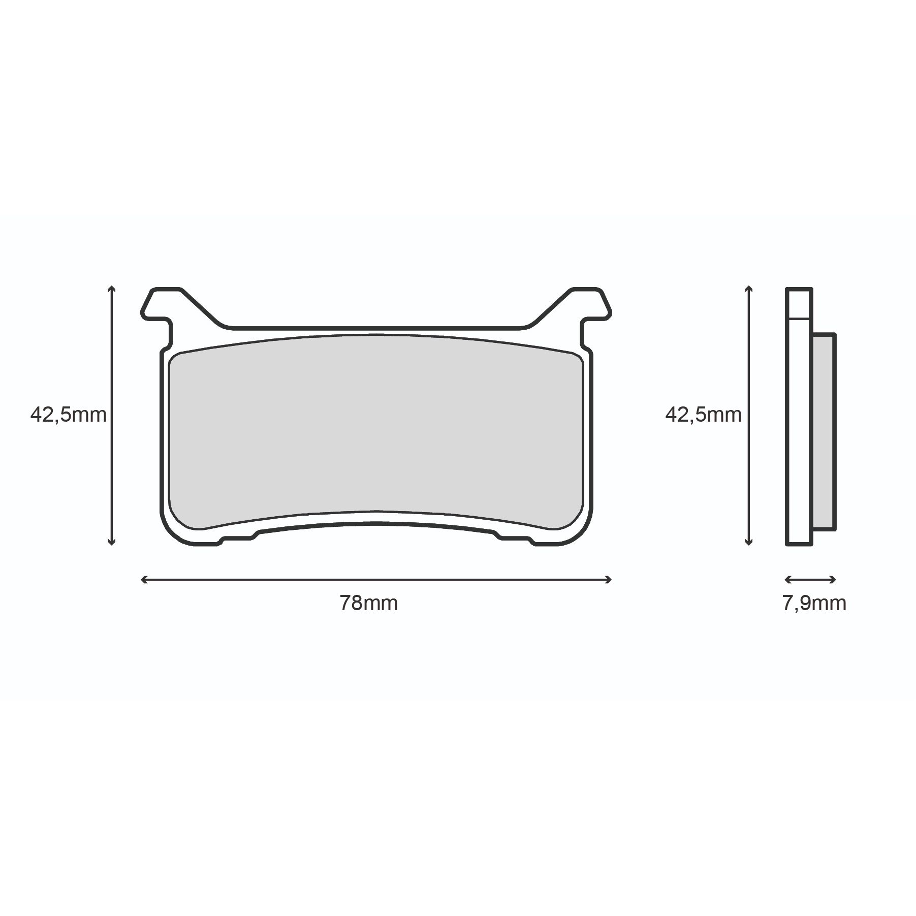 Plaquettes de freins Brembo Sinter Métal Fritté avant