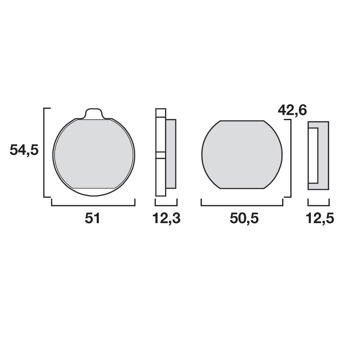 Plaquettes de freins Brembo Organique avant