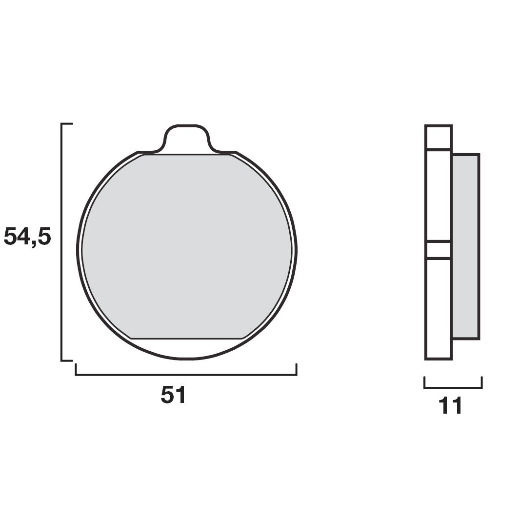 Plaquettes de freins Brembo Organique avant
