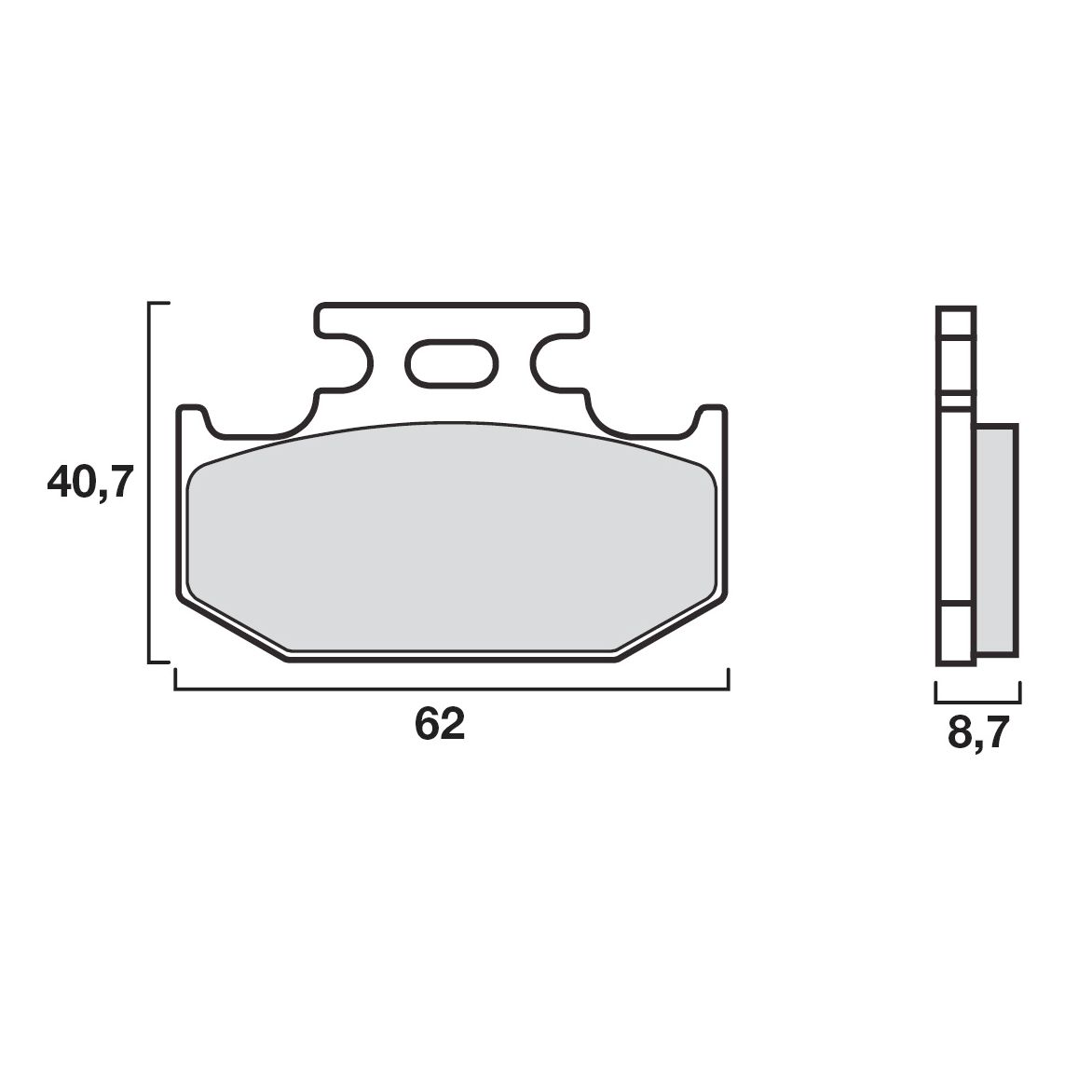 Plaquettes de freins Brembo Sinter Métal Fritté arrière