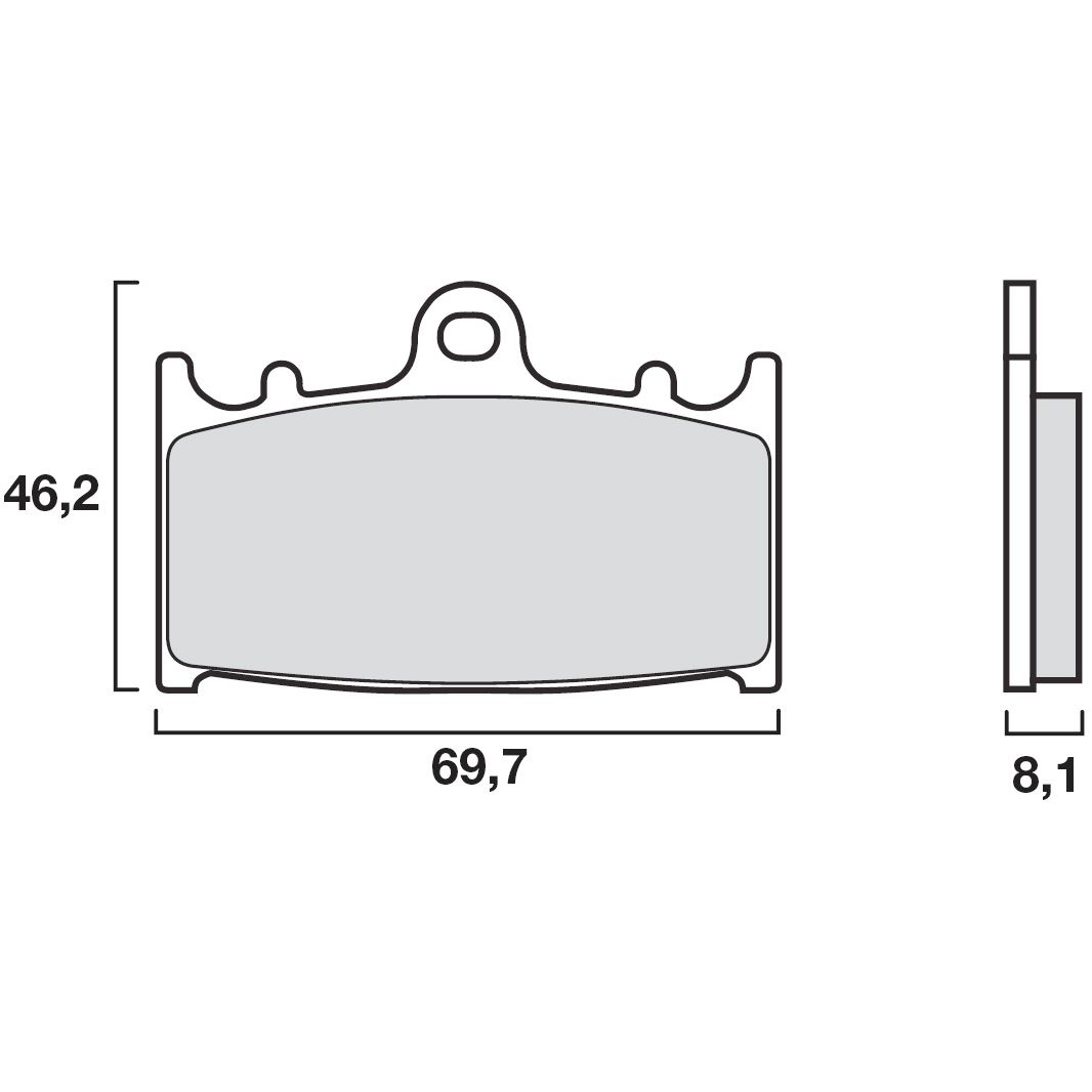 Plaquettes de freins Brembo Organique avant