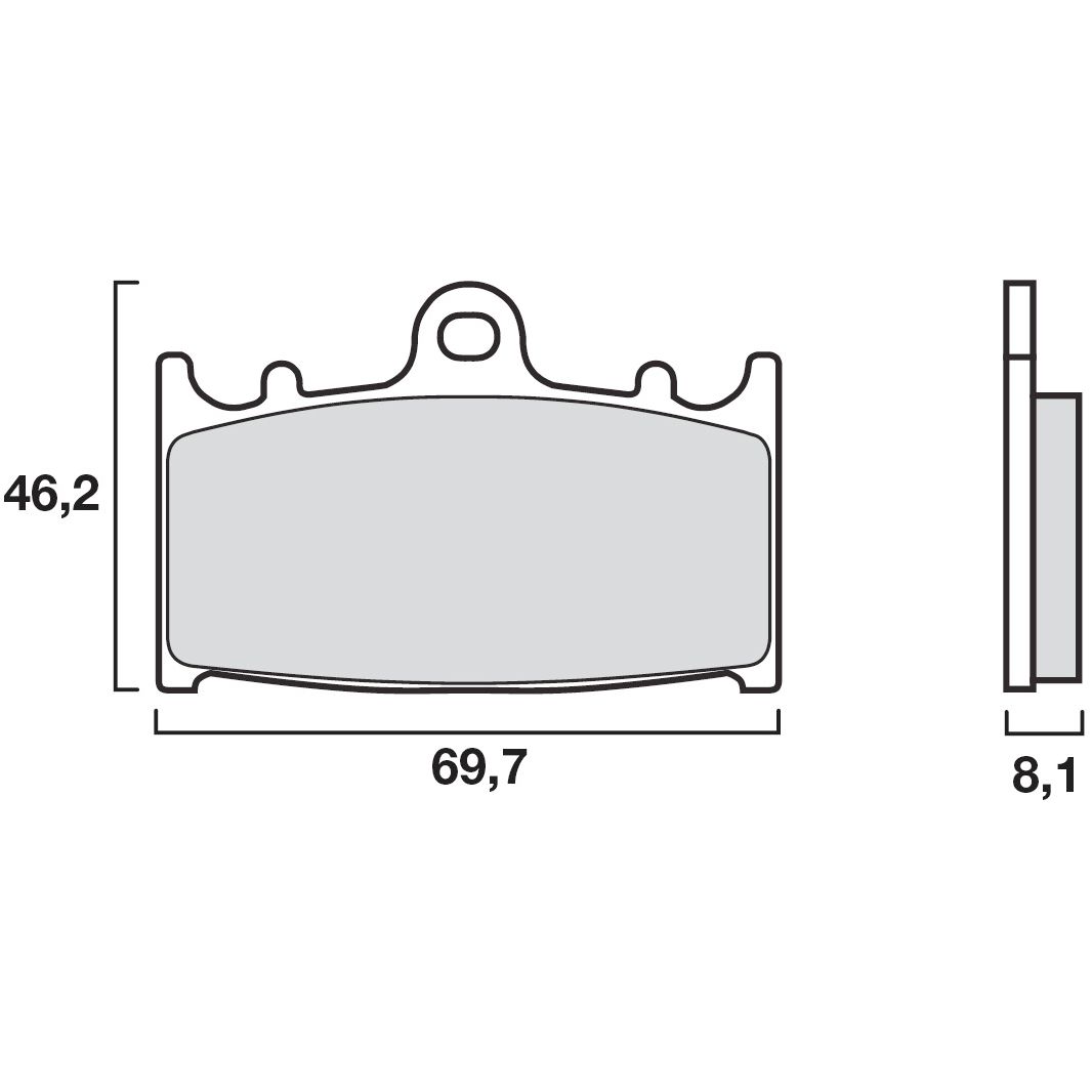 Plaquettes de freins Brembo Sinter Métal Fritté avant